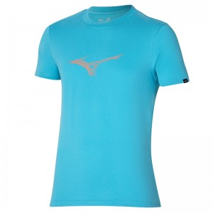 Mizuno Athletics RB Tee μπλουζακια ανδρικα μπλε | Greece M0571GE