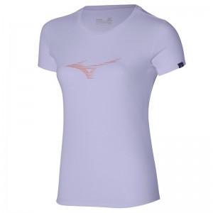 Mizuno Athletics RB Tee μπλουζακια γυναικεια μωβ | Greece M7092SV