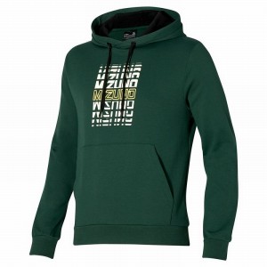 Mizuno Athletics σταμπεσ Hoody Αριστος ανδρικα πρασινο | Greece M1593BU