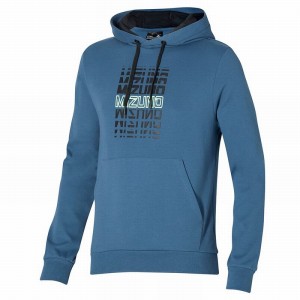 Mizuno Athletics σταμπεσ Hoody Αριστος ανδρικα μπλε | Greece M9250YG