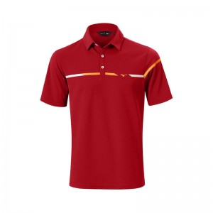 Mizuno Breath Thermo St Polo ανδρικα κοκκινα | Greece M4625ZG