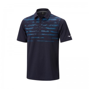 Mizuno Breath Thermo Χειμερινά Jacquet Polo ανδρικα σκουρο μπλε | Greece M3745CG