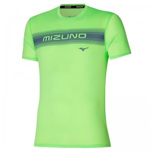 Mizuno Core Mizuno Tee μπλουζακια ανδρικα ανοιχτο πρασινο | Greece M1973JH