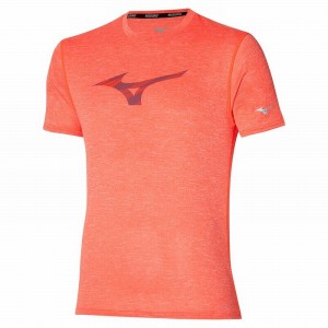 Mizuno Core RB Tee μπλουζακια ανδρικα πορτοκαλι | Greece M7835GC