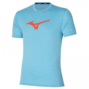 Mizuno Core RB Tee μπλουζακια ανδρικα μπλε | Greece M8529BZ