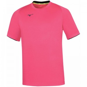 Mizuno Core SS Tee μπλουζακια ανδρικα ροζ σκουρο μπλε | Greece M5491WS