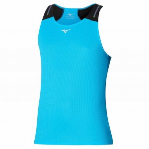 Mizuno Dryaeroflow Tank αμανικα μπλουζακια ανδρικα μαυρα | Greece M3968GM