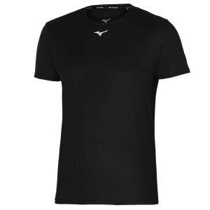 Mizuno Dryaeroflow Tee μπλουζακια ανδρικα μαυρα | Greece M4718DN