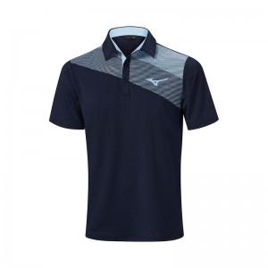 Mizuno Elite Fade Polo ανδρικα σκουρο μπλε | Greece M8275YW