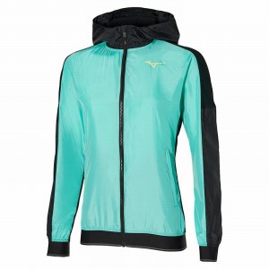 Mizuno Hoody Μπουφαν γυναικεια πρασινο μαυρα | Greece M5802MK