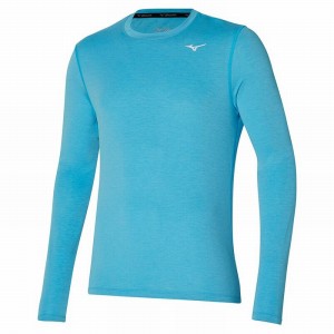 Mizuno Impulse Core LS Tee μπλουζακια ανδρικα μπλε | Greece M5091NM