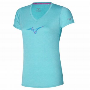 Mizuno Impulse Core RB Tee μπλουζακια γυναικεια καφε | Greece M3594HQ