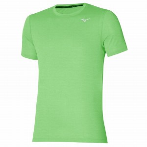 Mizuno Impulse Core Tee μπλουζακια ανδρικα ανοιχτο πρασινο | Greece M5062AL