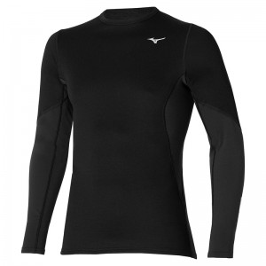 Mizuno Merino Μαλλί Crew Αριστος ανδρικα μαυρα | Greece M6039FY