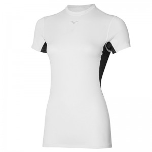 Mizuno Mid Weight-l Tee μπλουζακια γυναικεια ασπρα | Greece M0429YM