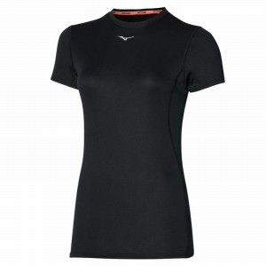 Mizuno Mid Weight-l Tee μπλουζακια γυναικεια μαυρα | Greece M4290XV