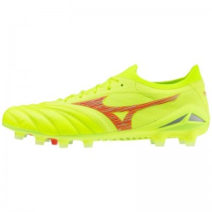 Mizuno Morelia Neo IV Beta Japan Παπουτσια Ποδοσφαιρου γυναικεια κίτρινα κοραλι | Greece M9201JW