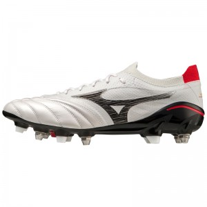 Mizuno Morelia Neo IV Beta Παπουτσια Ποδοσφαιρου γυναικεια ασπρα μαυρα | Greece M2780PH