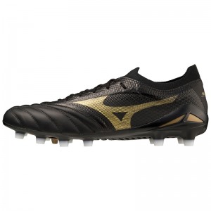 Mizuno Morelia Neo IV Beta Παπουτσια Ποδοσφαιρου γυναικεια μαυρα χρυσο χρωμα μαυρα | Greece M2784WE