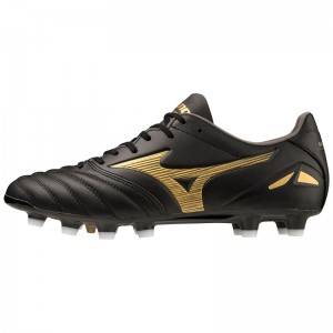 Mizuno Morelia Neo IV Pro Παπουτσια Ποδοσφαιρου γυναικεια μαυρα χρυσο χρωμα μαυρα | Greece M2896UN