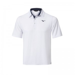 Mizuno QD Comp Polo ανδρικα ασπρα | Greece M1687SF