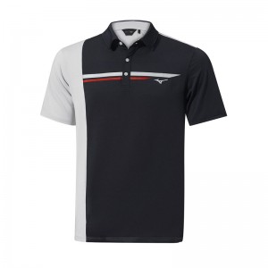 Mizuno QD Elite Panel Polo ανδρικα μαυρα | Greece M5902XL