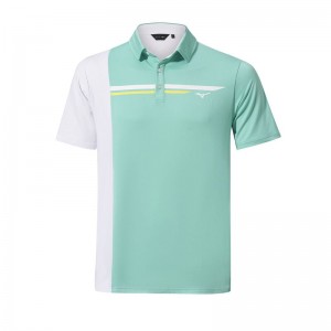 Mizuno QD Elite Panel Polo ανδρικα πρασινο ασπρα | Greece M7356UD