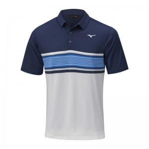 Mizuno Quick Dry Oceanic Polo ανδρικα σκουρο μπλε | Greece M5643YP