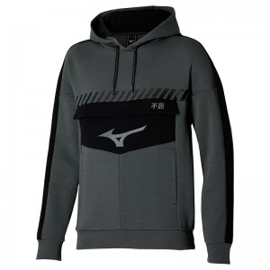 Mizuno Sergio Ramos Sweat Hoody Αριστος γυναικεια γκρι | Greece M1320DT