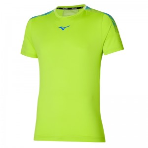 Mizuno Shadow Tee μπλουζακια ανδρικα ανοιχτο πρασινο | Greece M8690XQ