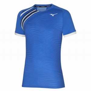 Mizuno Shadow σταμπεσ Tee μπλουζακια ανδρικα μπλε | Greece M4596SD