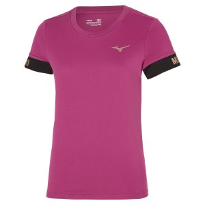 Mizuno Tee μπλουζακια γυναικεια ροζ | Greece M1293CN