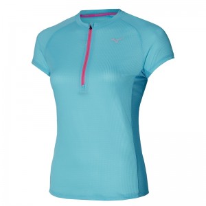 Mizuno Trail Dryaeroflow HZ Tee μπλουζακια γυναικεια καφε | Greece M4629ZM