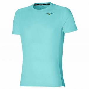 Mizuno Two Loops 88 Tee μπλουζακια ανδρικα τυρκουάζ | Greece M2387IN