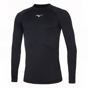 Mizuno Uni Core LS Underlayer Αριστος ανδρικα μαυρα | Greece M3125FD