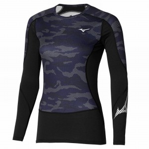 Mizuno Virtual Body G3 Crew Αριστος γυναικεια μαυρα | Greece M9745XC