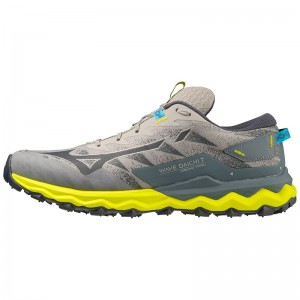 Mizuno Wave Daichi 7 Παπουτσια Trail ανδρικα γκρι μπλε | Greece M8951SD