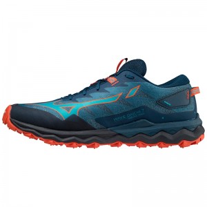 Mizuno Wave Daichi 7 Παπουτσια Trail ανδρικα σκουρο μπλε | Greece M4092FC