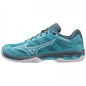 Mizuno Wave Exceed Light CC Παπουτσια Τενισ ανδρικα μπλε ασπρα μπλε | Greece M1689VB