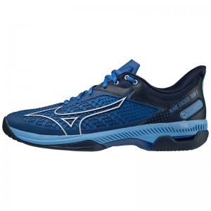 Mizuno Wave Exceed Tour 5 AC Παπουτσια Τενισ ανδρικα μπλε ασπρα | Greece M3851HP