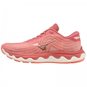 Mizuno Wave Horizon 6 Παπουτσια για Τρεξιμο γυναικεια ροζ | Greece M9378UG