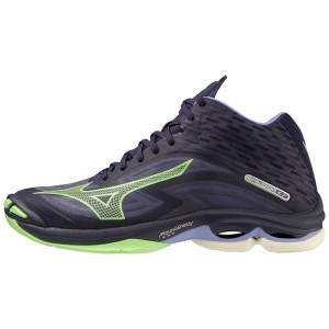 Mizuno Wave Lightning Z7Mid Παπουτσια Βολλευ γυναικεια σκουρο μπλε | Greece M8752BL