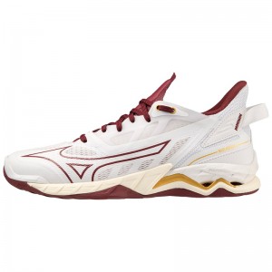 Mizuno Wave Mirage 5 Παπουτσια Χαντμπολ γυναικεια σκούρο κοκκινα χρυσο χρωμα | Greece M0249SW