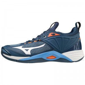 Mizuno Wave Momentum 2 Παπουτσια Βολλευ ανδρικα μπλε | Greece M9870KS