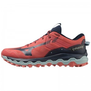 Mizuno Wave Mujin 9 Παπουτσια Trail ανδρικα κοκκινα μπλε | Greece M9625LD