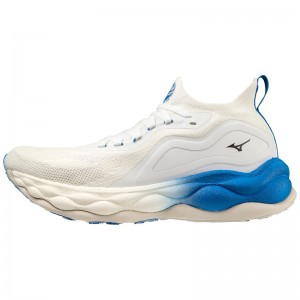 Mizuno Wave Neo Ultra Παπουτσια για Τρεξιμο ανδρικα ασπρα μπλε | Greece M6843LA