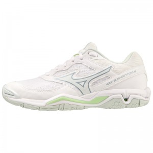 Mizuno Wave Phantom 3 Παπουτσια Χαντμπολ γυναικεια ασπρα πρασινο | Greece M6497KW