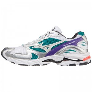 Mizuno Wave Rider 10 Αθλητικα Παπουτσια ανδρικα ασπρα ασημι | Greece M9853MY