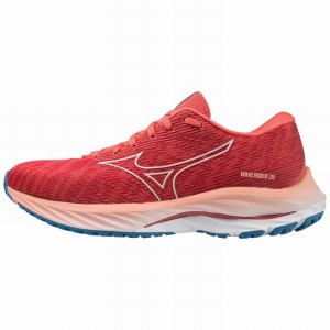 Mizuno Wave Rider 26 Παπουτσια για Τρεξιμο γυναικεια κοραλι γκρι μπλε | Greece M5914VN