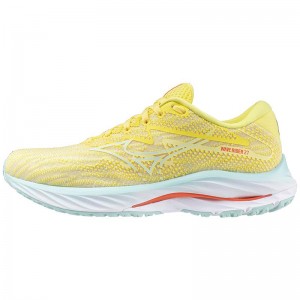 Mizuno Wave Rider 27 Παπουτσια για Τρεξιμο γυναικεια κίτρινα | Greece M3164SA